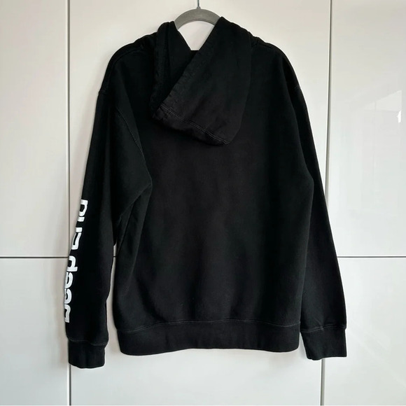 Deep End Swim Sweatshirt Swimmers Swimming Size Medium Black Hoodie Unisex - Picture 6 of 7